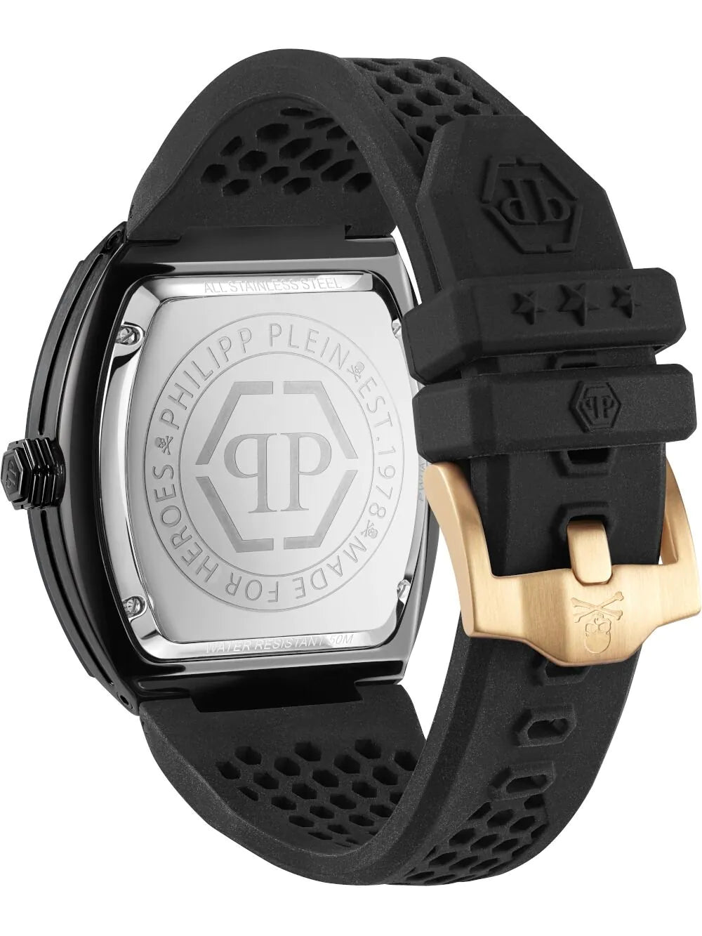Philipp Plein PWPUA0224 Mens Watch The Hexagon Phantom 44mm 5ATM