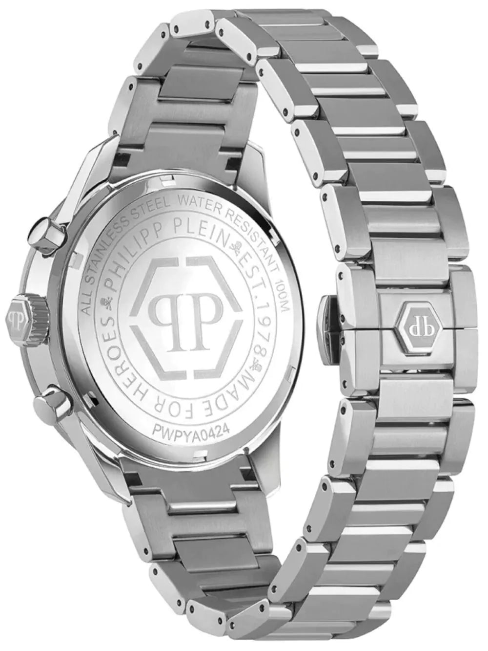 Philipp Plein PWPYA0424 Mens Watch Pleinmeter Chronograph 44mm 5ATM
