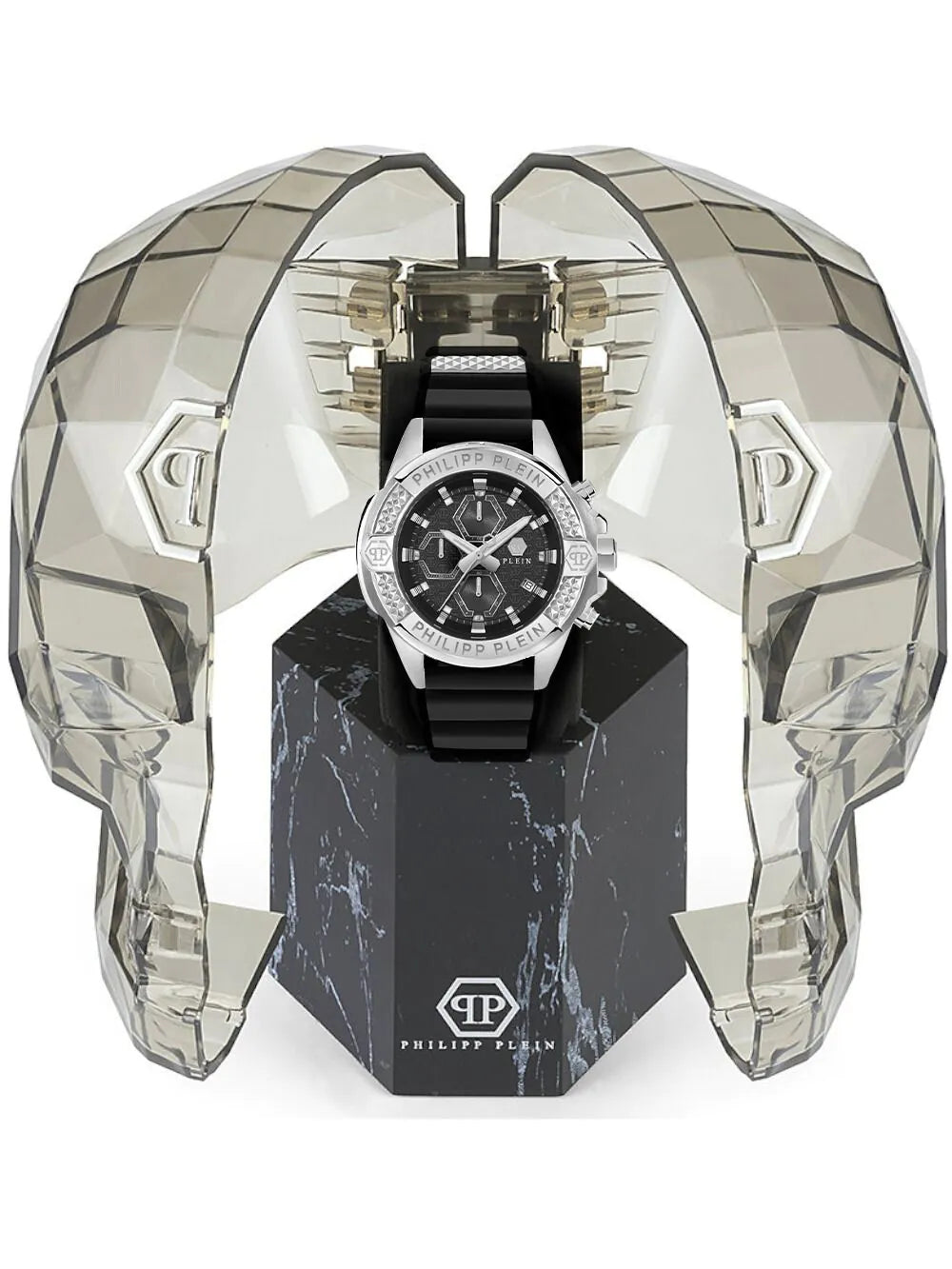 Philipp Plein PWWFA0125 Mens Watch The $kull Chrono 45mm 5ATM