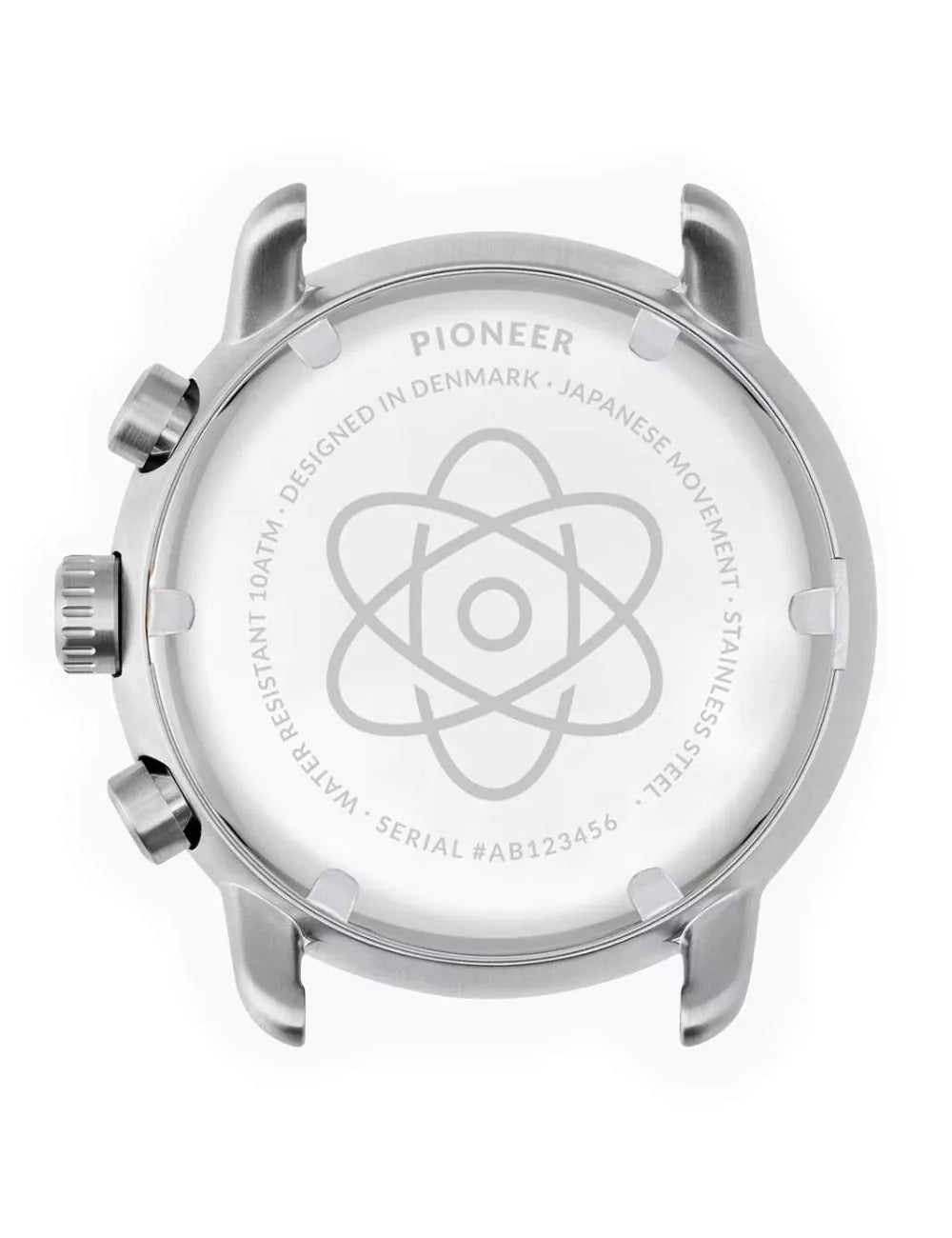 Nordgreen PI42SILEBRXX Mens Watch Pioneer Chronograph 42mm 5ATM
