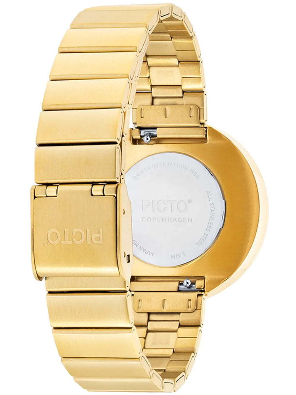 Picto 34087-2914 Brushed Gold 34mm 5ATM
