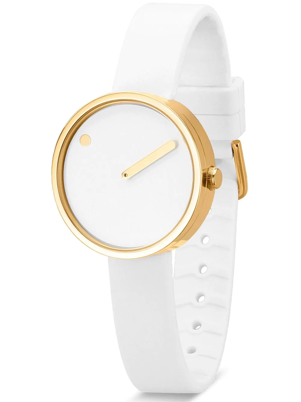 Picto 43320-0212G Ladies Watch White Silicone 30mm 5ATM