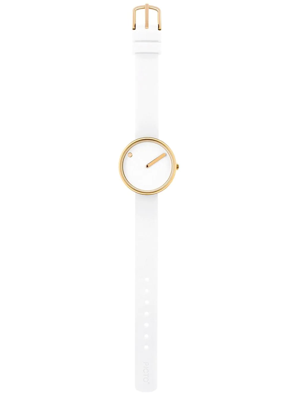 Picto 43320-0212G Ladies Watch White Silicone 30mm 5ATM