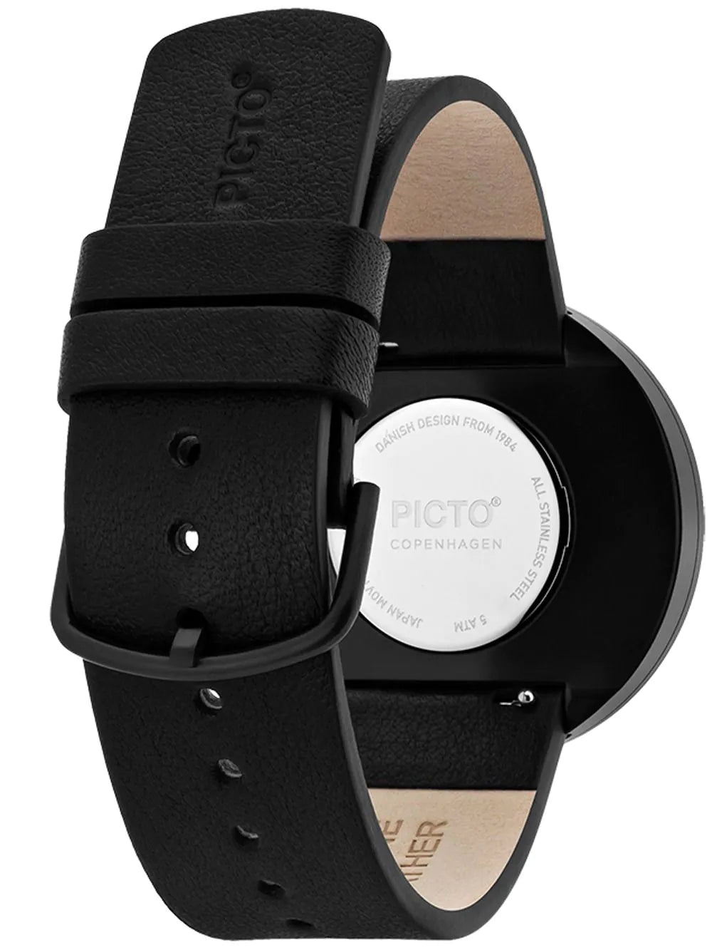 Picto 43350-4120B Unisex Black 40mm 5ATM