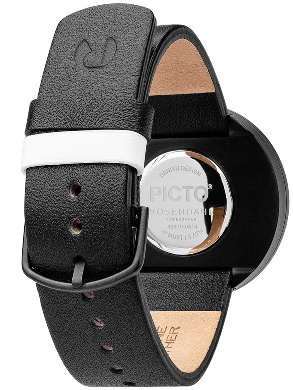 Picto 34079-4114B Unisex White 34mm 5ATM