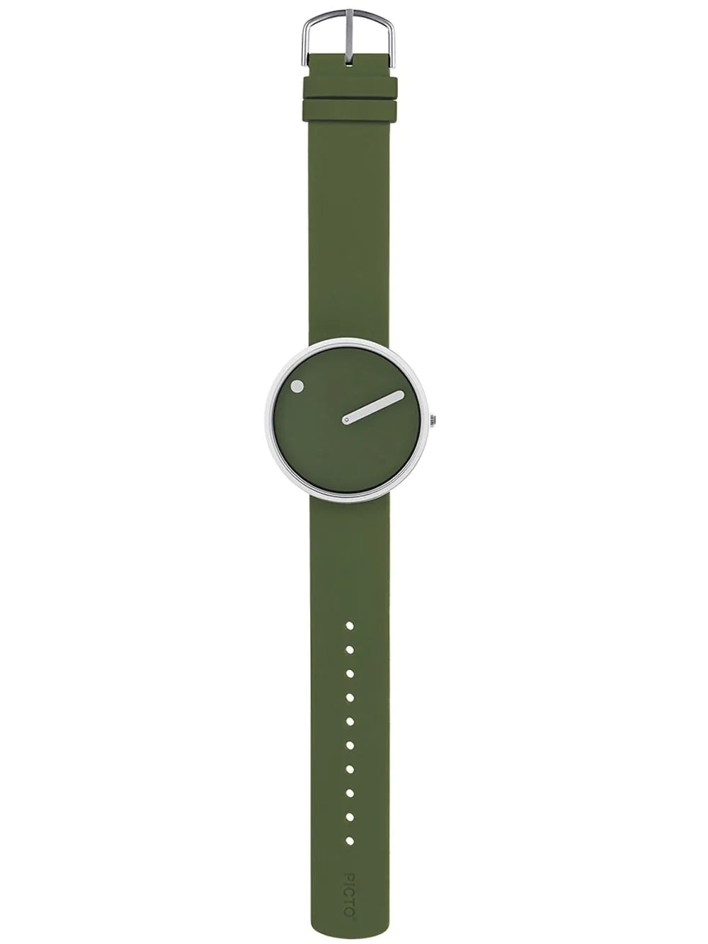 Picto 43396-7764S Unisex Fresh Olive Silicone 40mm 5ATM