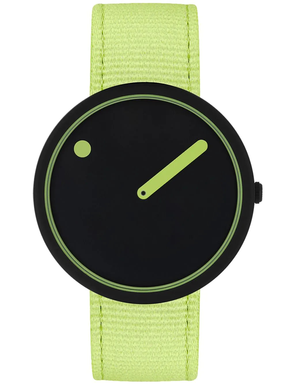 Picto R44023-R013 Manta Ray Black and Paradise Green 40mm 5ATM