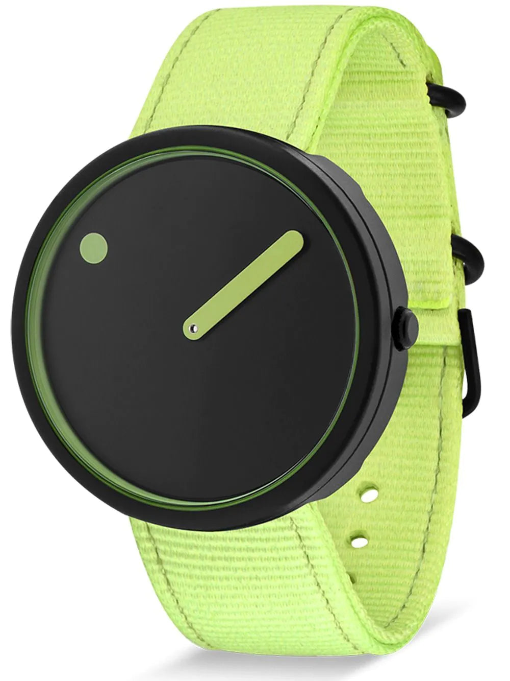 Picto R44023-R013 Manta Ray Black and Paradise Green 40mm 5ATM