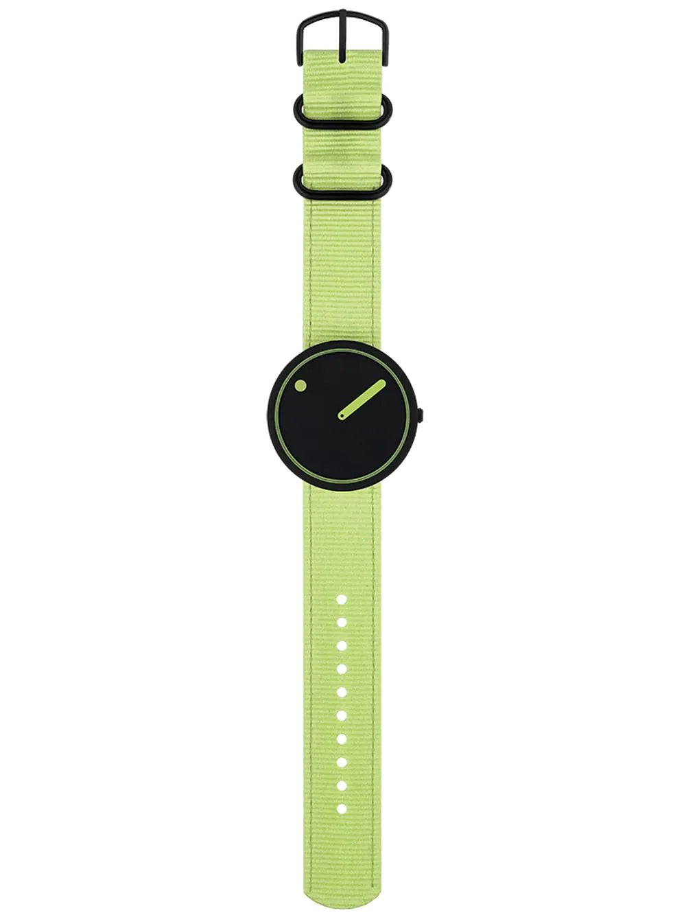 Picto R44023-R013 Manta Ray Black and Paradise Green 40mm 5ATM