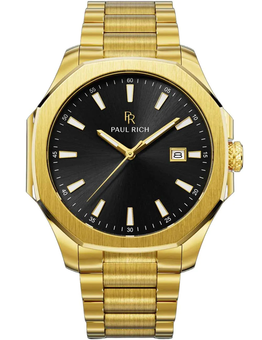 Paul Rich PR-46703 Mens Watch Mercer Goldline Black 40,50 mm 5ATM