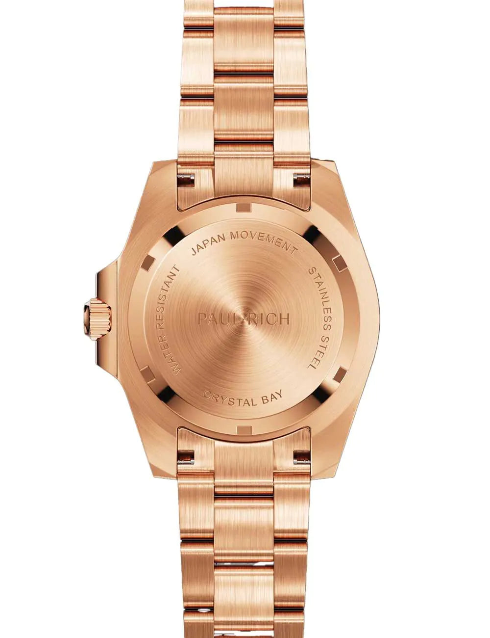 Paul Rich PR-46711 Mens Watch Crystal Bay Sunset Beach Rose Gold Orange 40mm 5ATM