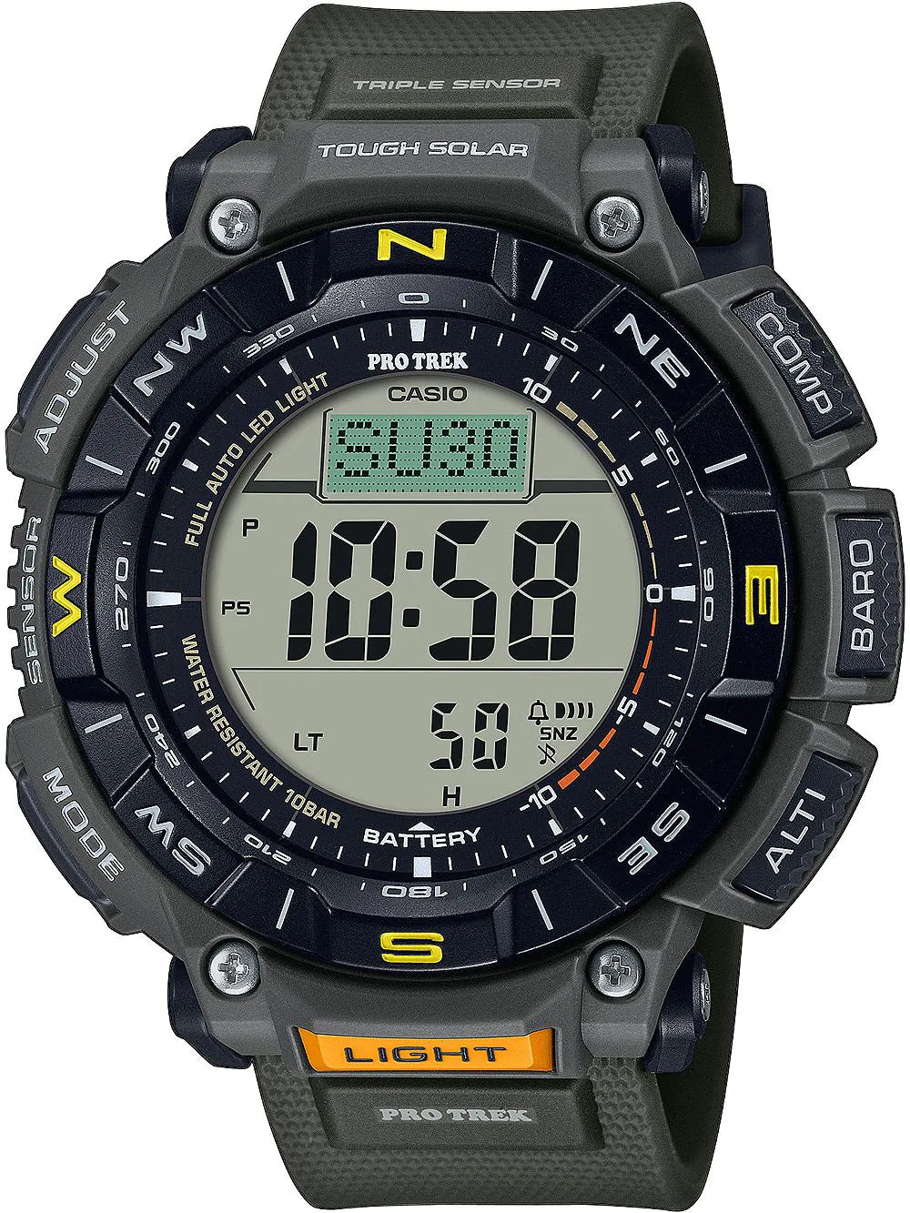 Casio PRG-340-3ER Pro Trek Solar Mens Watch 53mm 10ATM