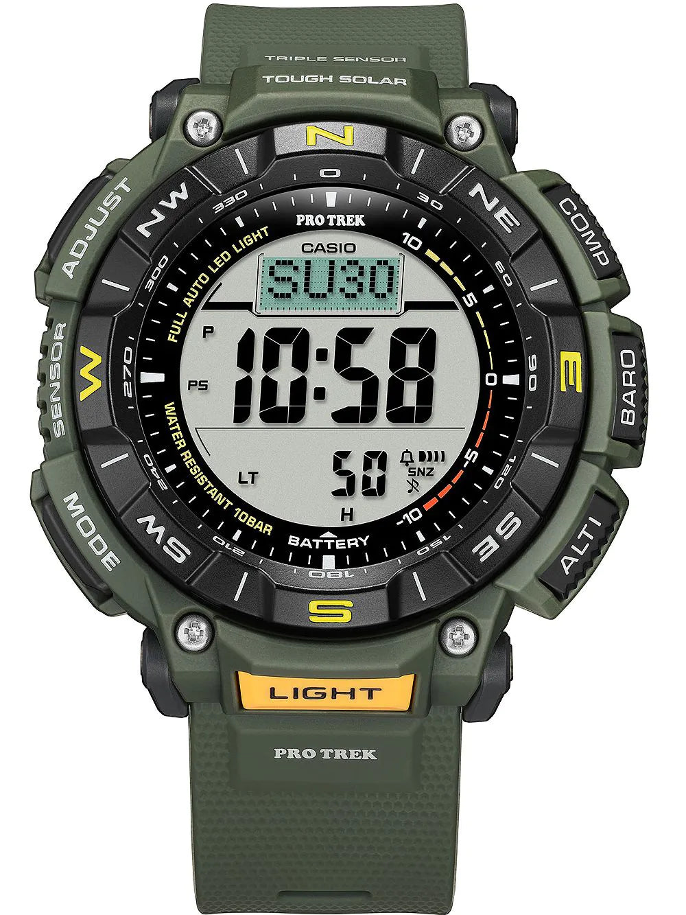 Casio PRG-340-3ER Pro Trek Solar Mens Watch 53mm 10ATM