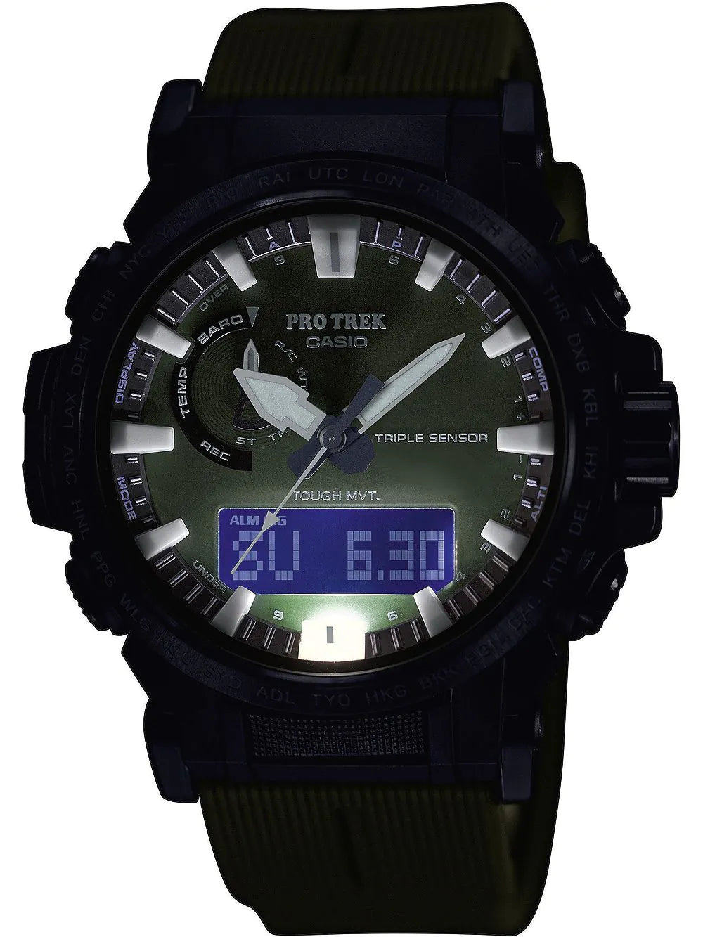 Casio PRW-61Y-3ER Pro-Trek Radio Controlled Solar Mens Watch 47mm 10ATM