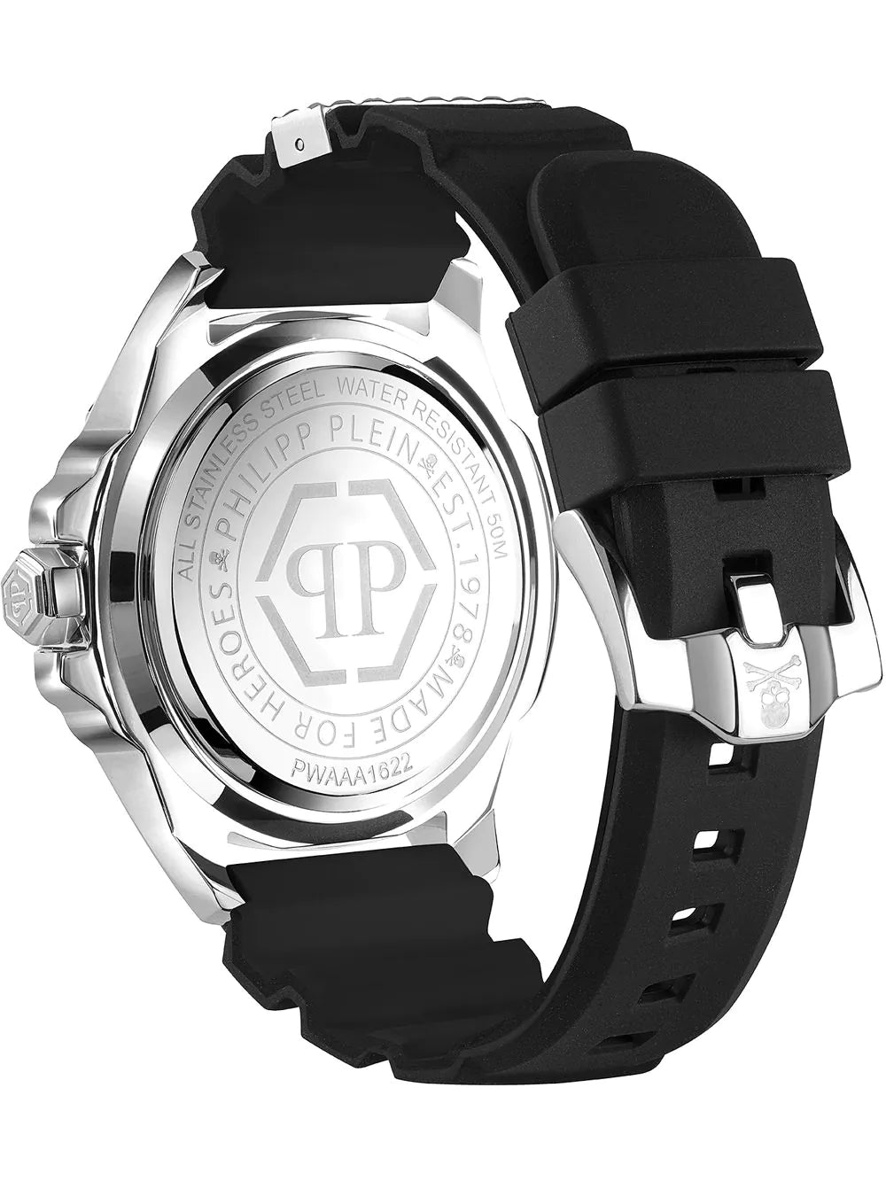 Philipp Plein PWAAA1622 The $kull Carbon Fiber Mens Watch 44mm 5ATM