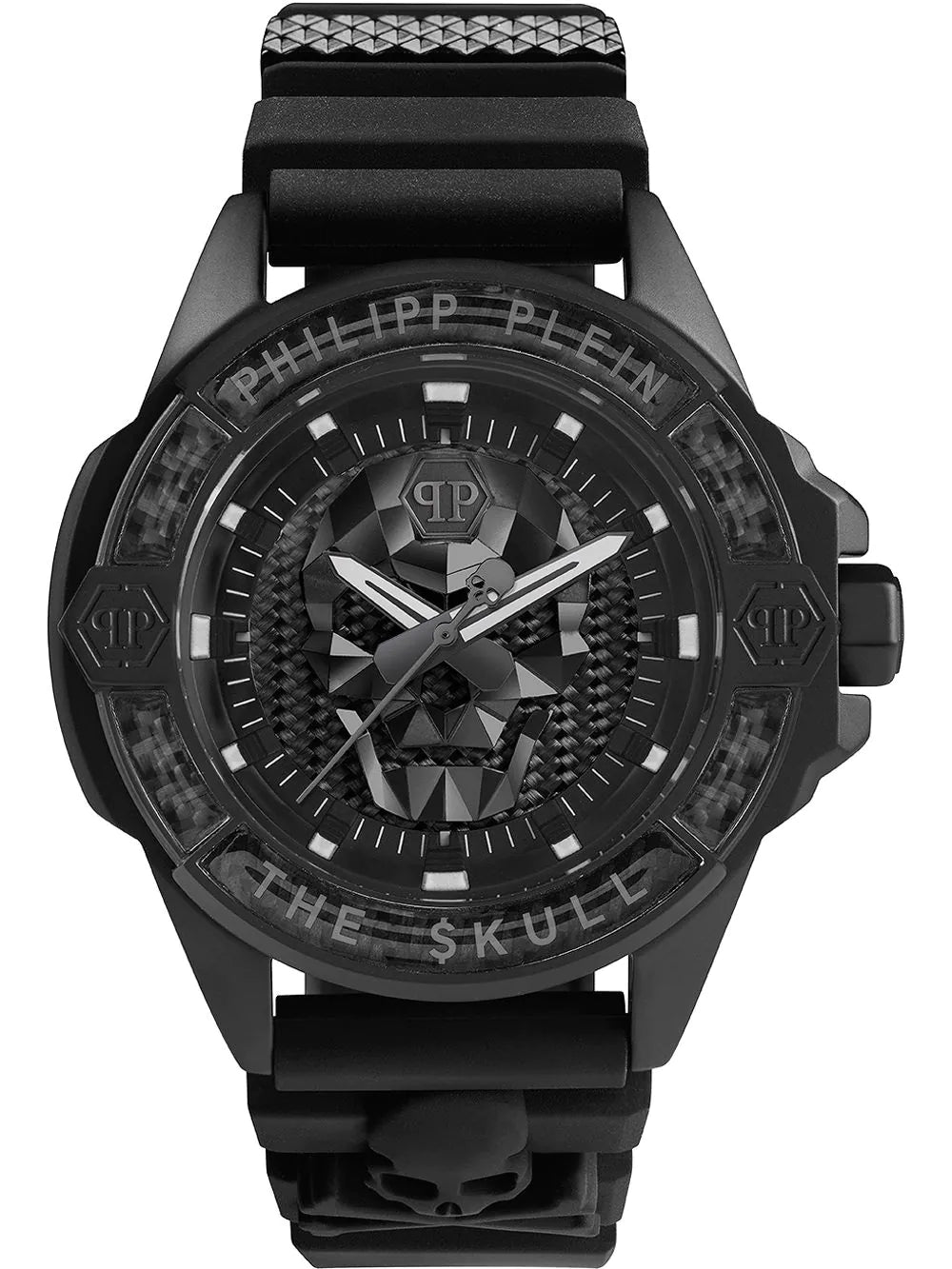 Philipp Plein PWAAA2022 The $kull Carbon Fiber Mens Watch 44mm 5ATM