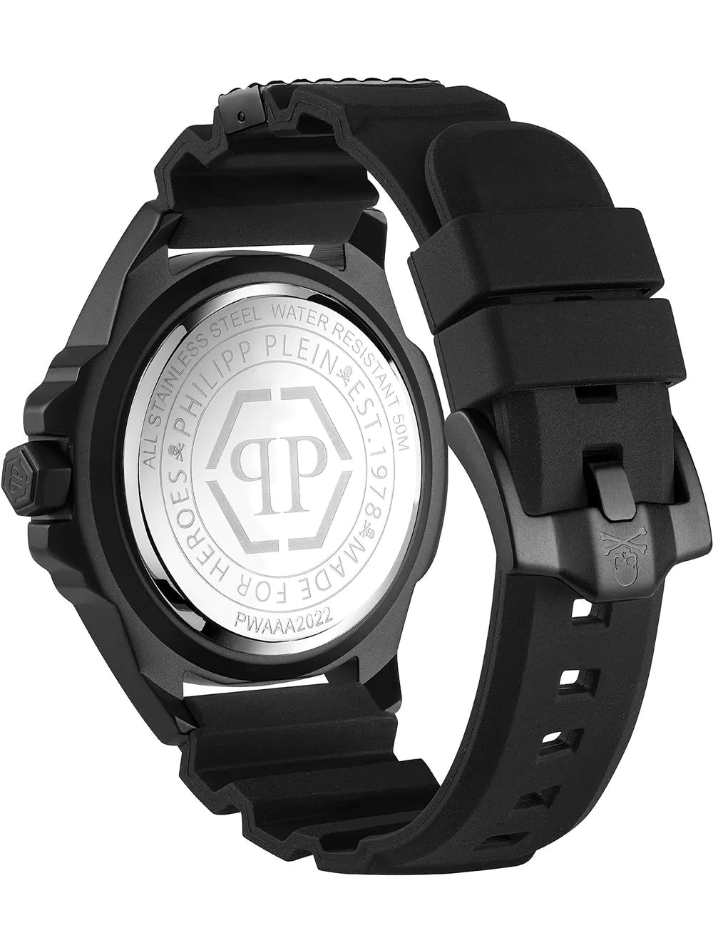 Philipp Plein PWAAA2022 The $kull Carbon Fiber Mens Watch 44mm 5ATM