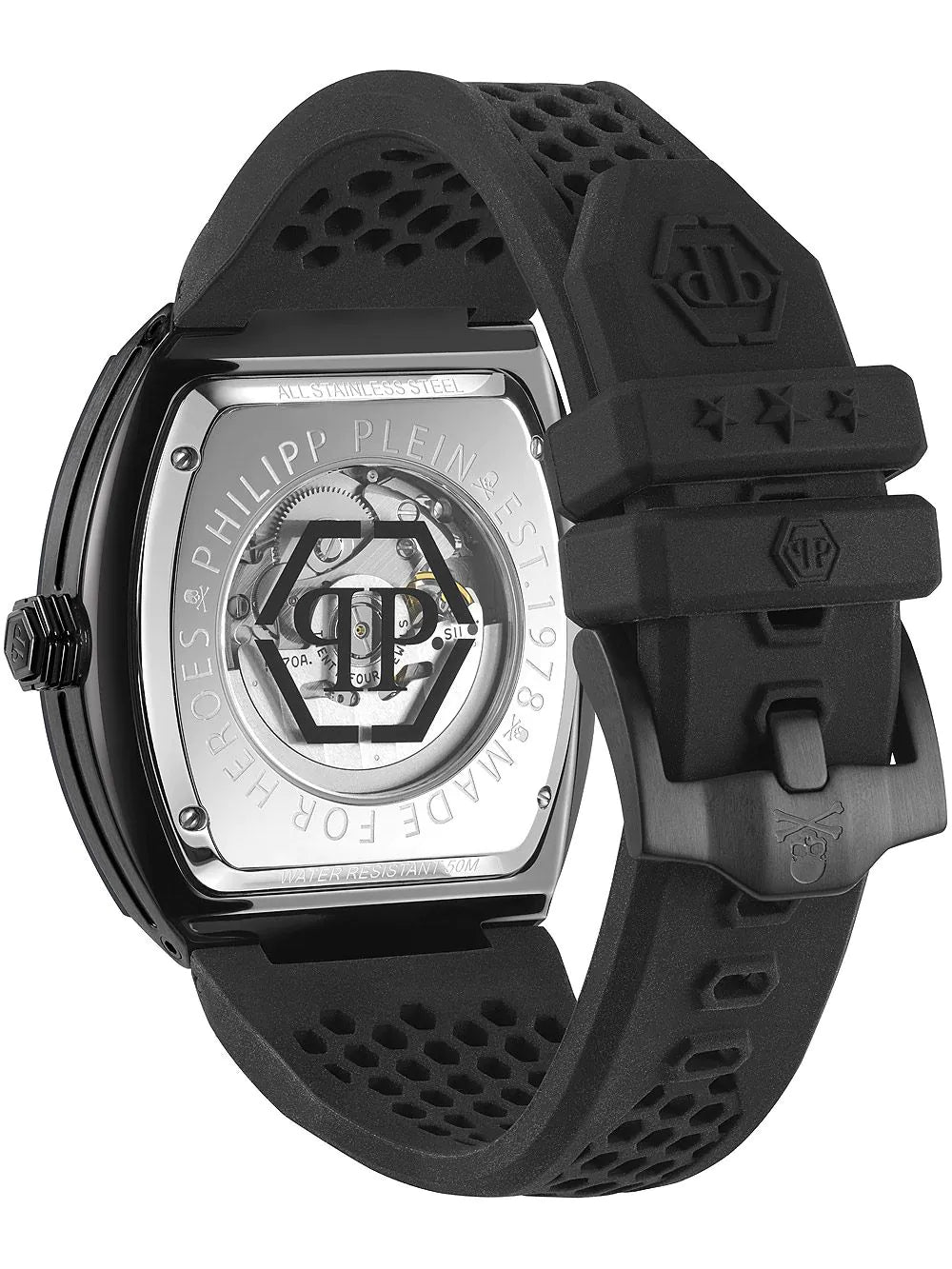 Philipp Plein PWBAA0621 The $keleton Automatic Mens Watch 44mm 5ATM