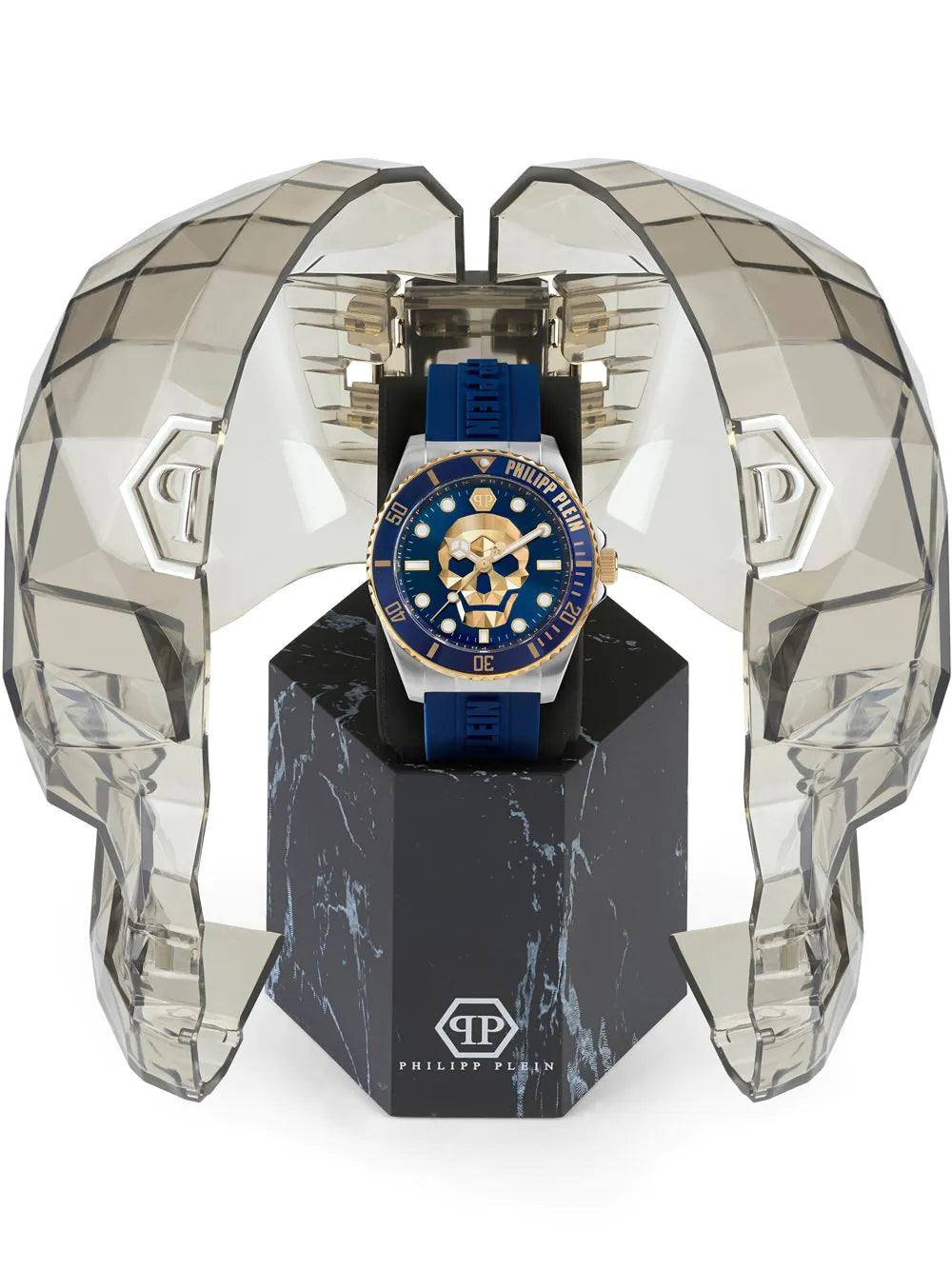 Philipp Plein PWOAA0222 The $kull Diver Mens Watch 44mm 10ATM