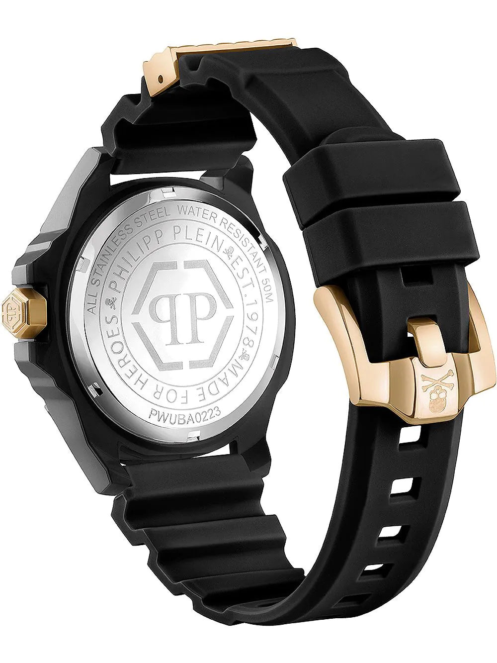 Philipp Plein PWUBA0223 The $kull Ecoceramic Mens Watch 44mm 5ATM