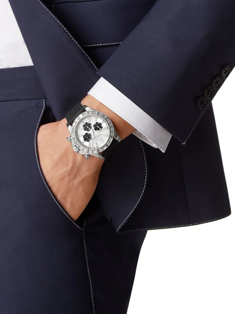 Philipp Plein PWVAA0123 Street Couture Chronograph Mens Watch 43mm 5ATM