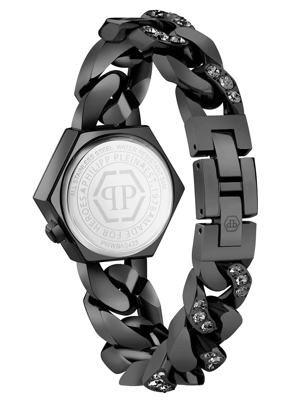 Philipp Plein PWWBA0423 Ladies Watch The Hexagon Groumette 28mm 5ATM