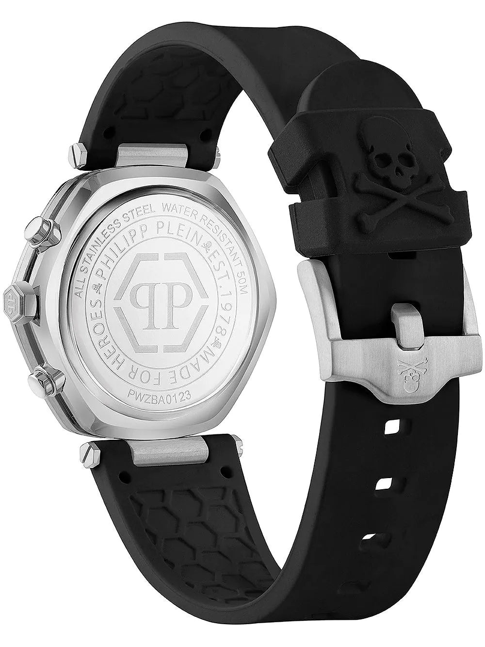 Philipp Plein PWZBA0123 The Hexagon Chronograph Unisex Watch 42mm 5ATM