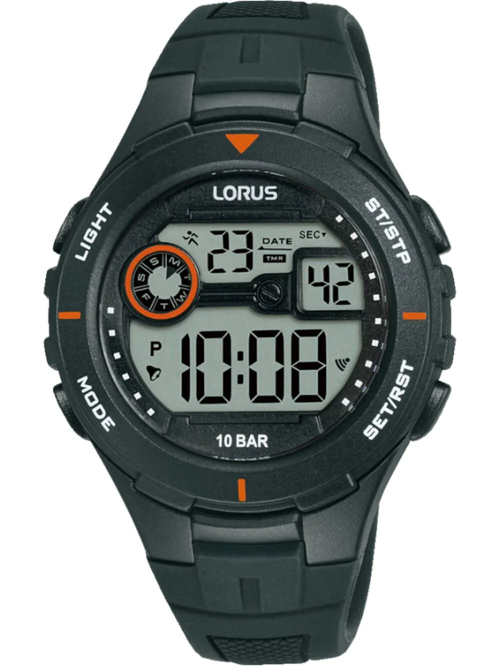Lorus R2381PX9 Mens Watch Digital Chronograph 37mm 10ATM