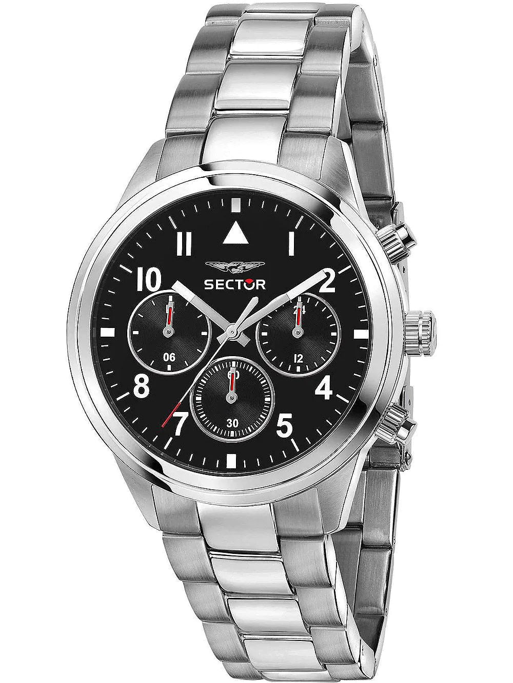 Sector R3253540013 series 670 dual time Mens Watch 40mm 5ATM