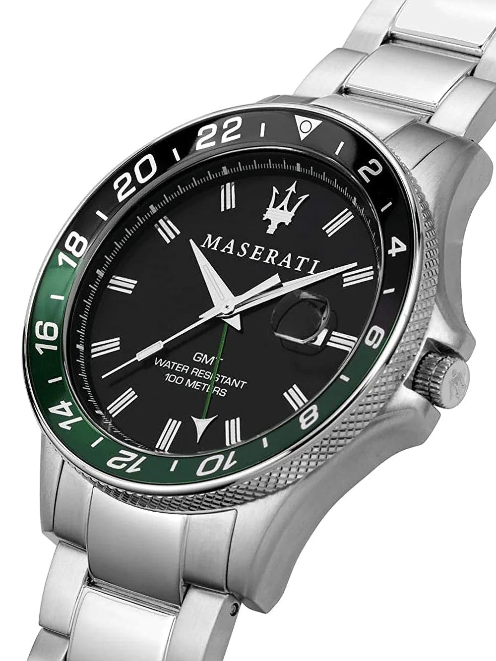 Maserati R8853140005 Sfida GMT Mens Watch 44mm 10ATM