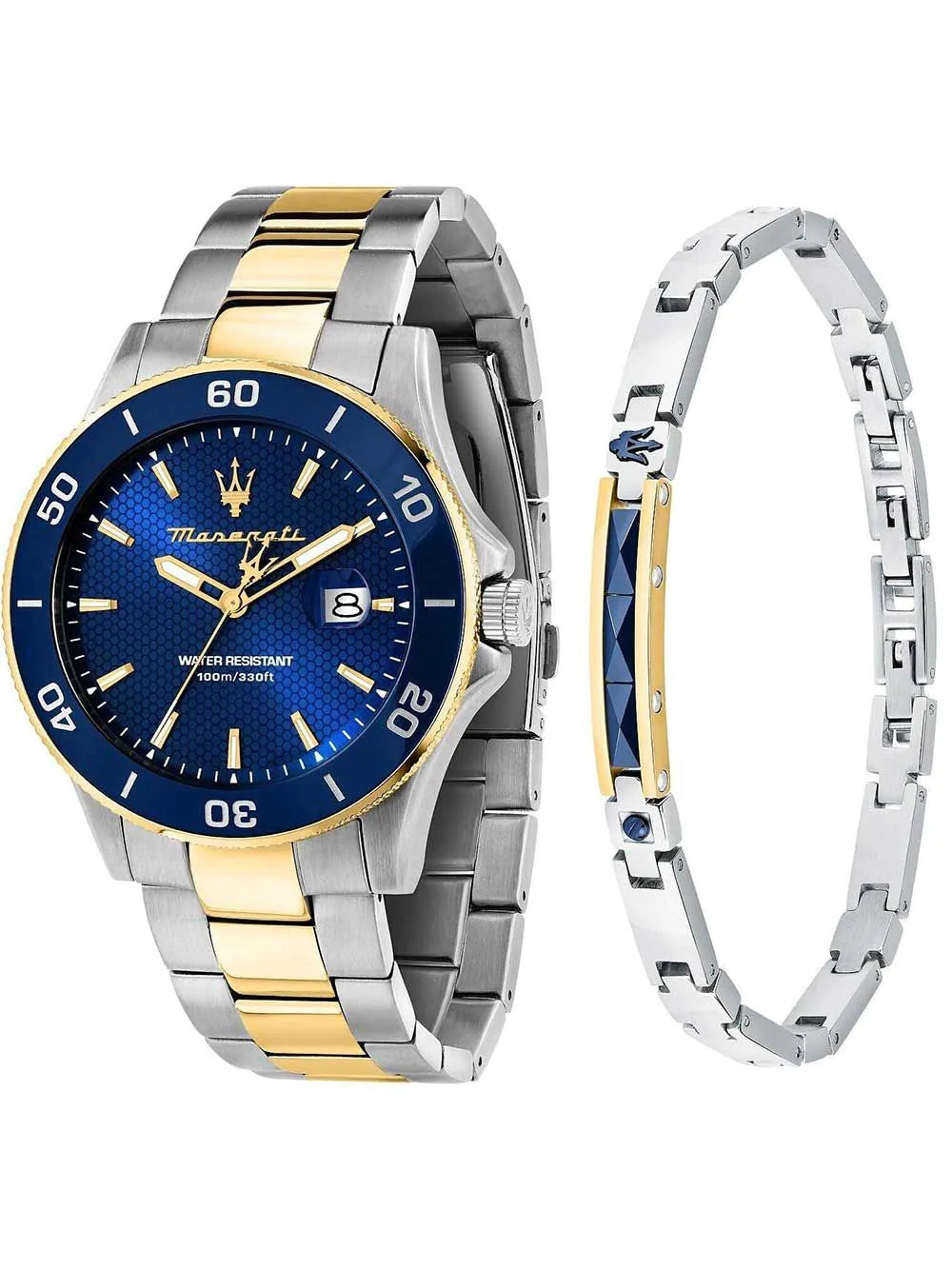Maserati R8873600007 Mens Watch Competizione Set + bracelet 43mm 10ATM