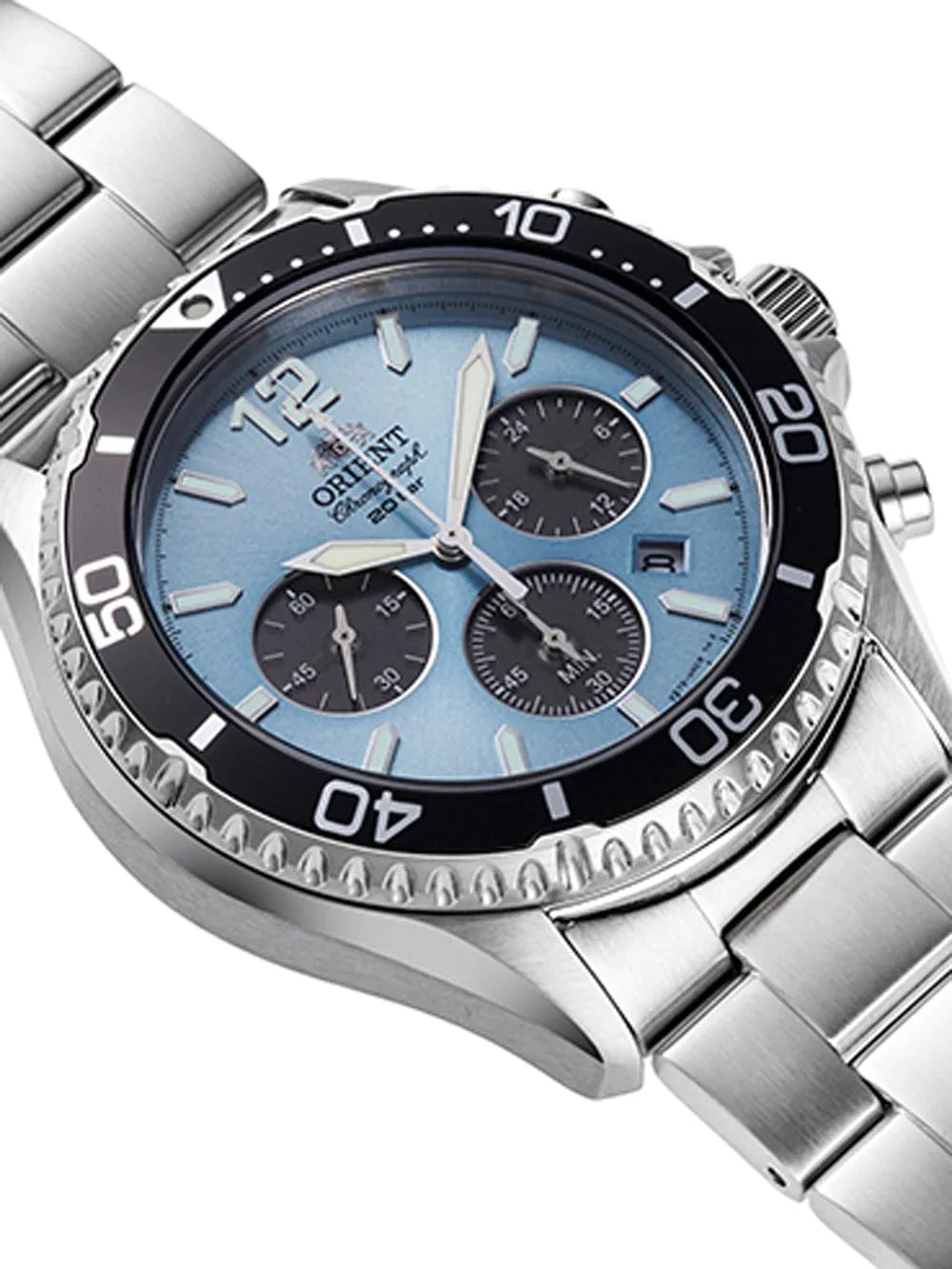 Orient RA-TX0206L10B Mens Watch Mako Solar Chronograph 43mm 20ATM