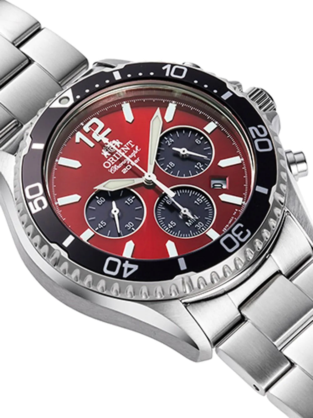 Orient RA-TX0207R10B Mens Watch Mako Solar Chronograph 43mm 20ATM