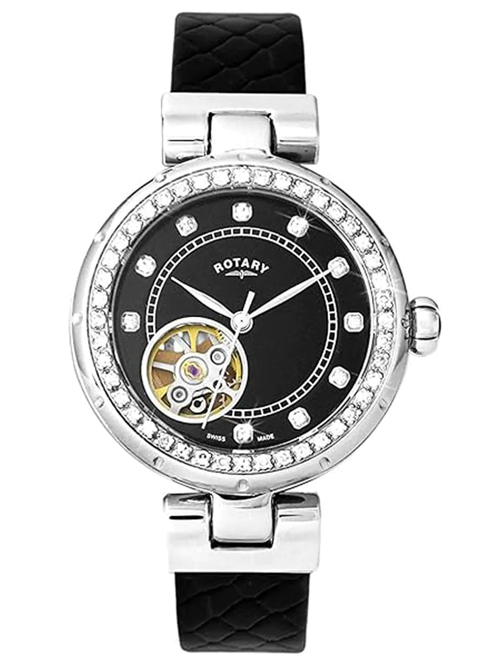 Rotary LS003/A/13 Skeleton Ladies Watch Automatic 34mm 5ATM