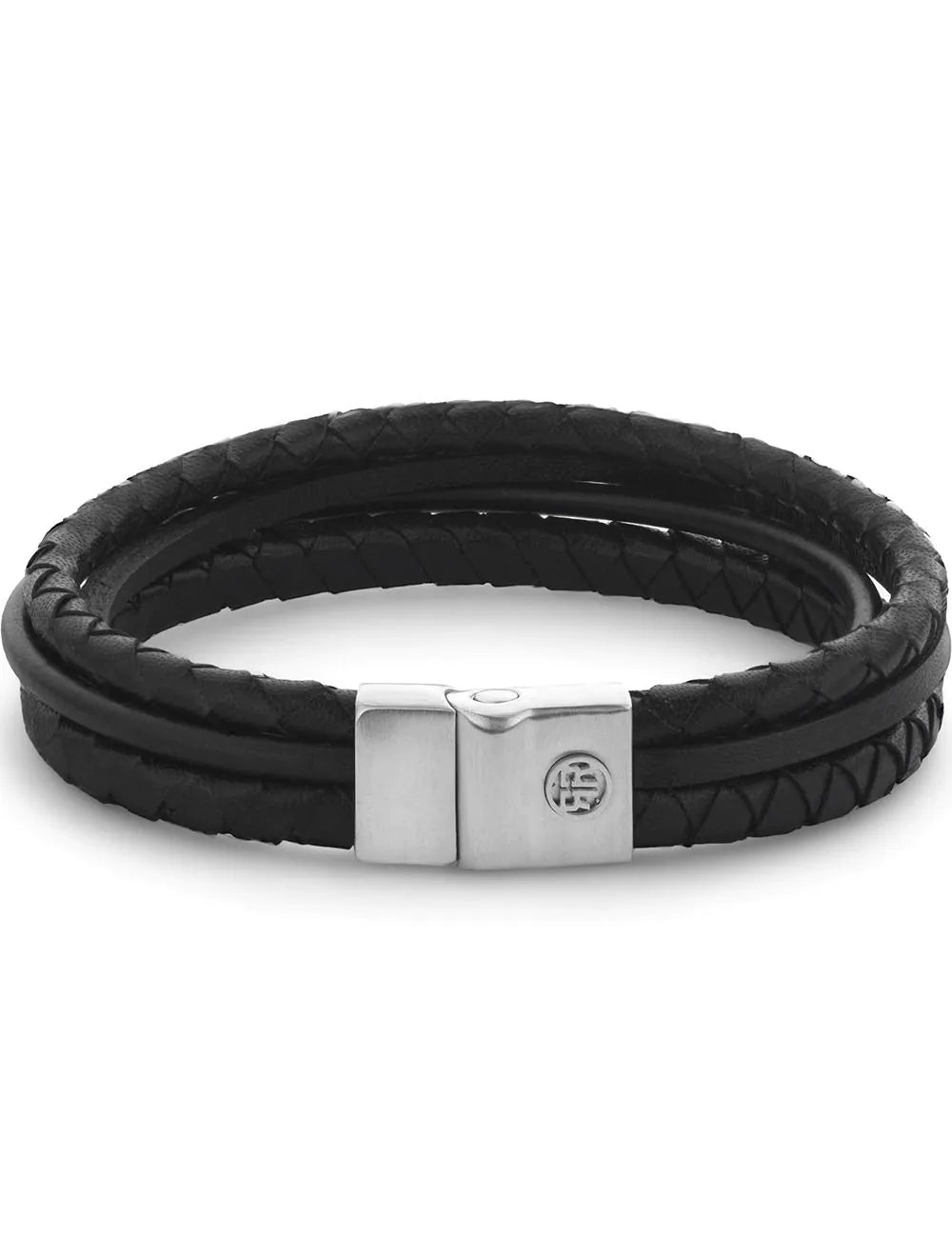 Rebel & Rose RR-M0054-S-XL Bracelet Full Metal Premium Combo 12mm Black
