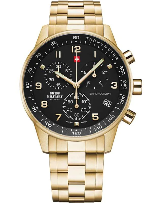 Swiss Military SM34012.12 Chronograph Mens Watch 41mm 5 ATM