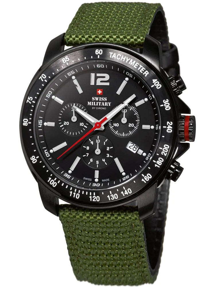 Swiss Military SM34033.07 Chronograph Mens Watch 42mm 10 ATM