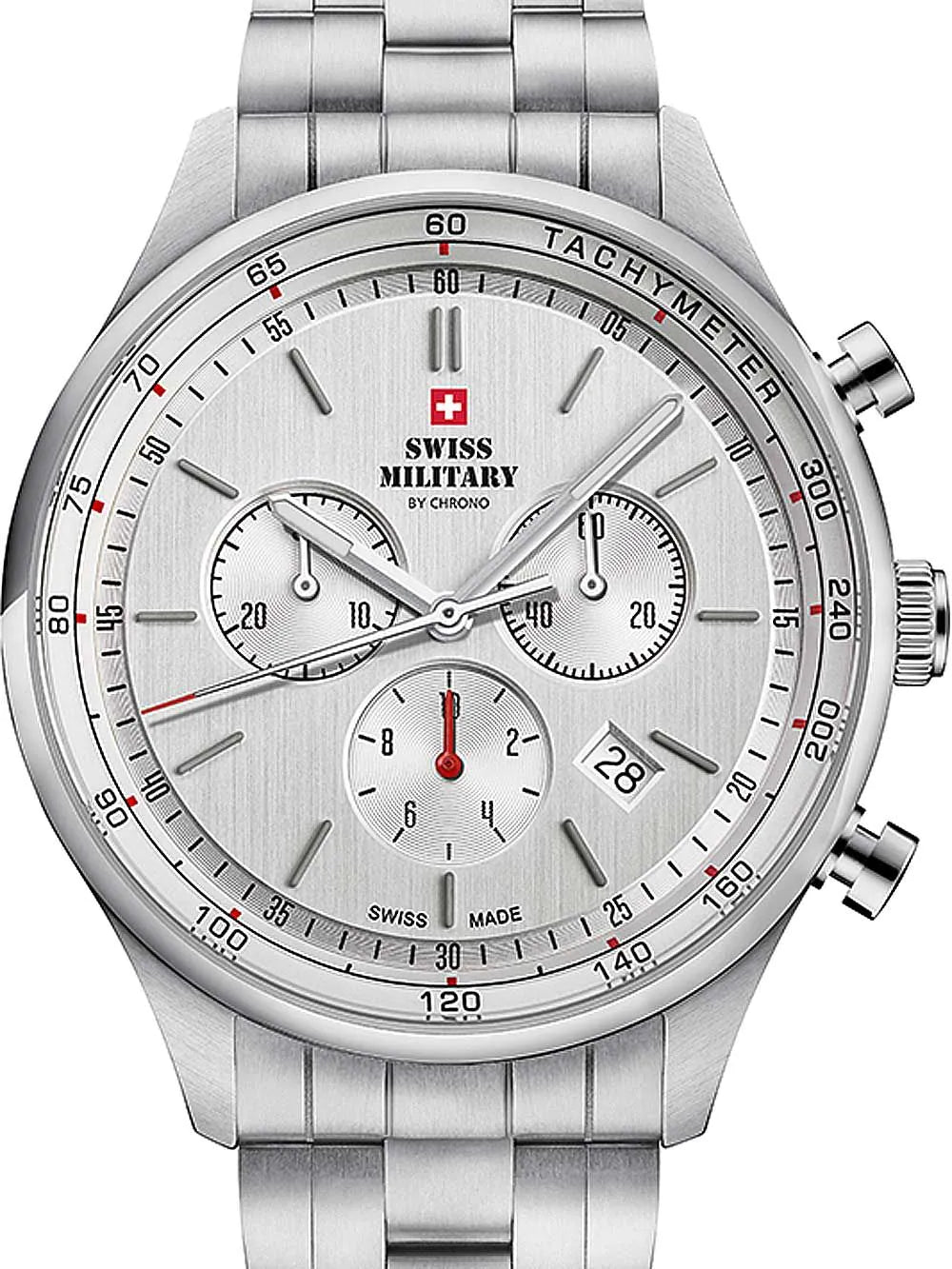 Swiss Military SM34081.02 Chronograph Mens Watch 42mm 10ATM