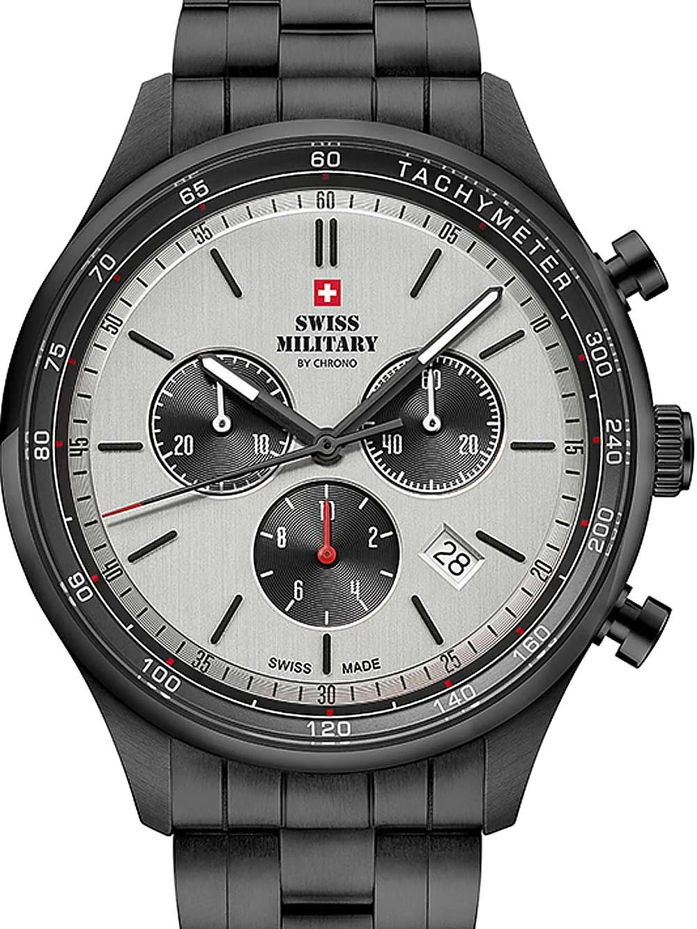 Swiss Military SM34081.05 Chronograph Mens Watch 42mm 10ATM