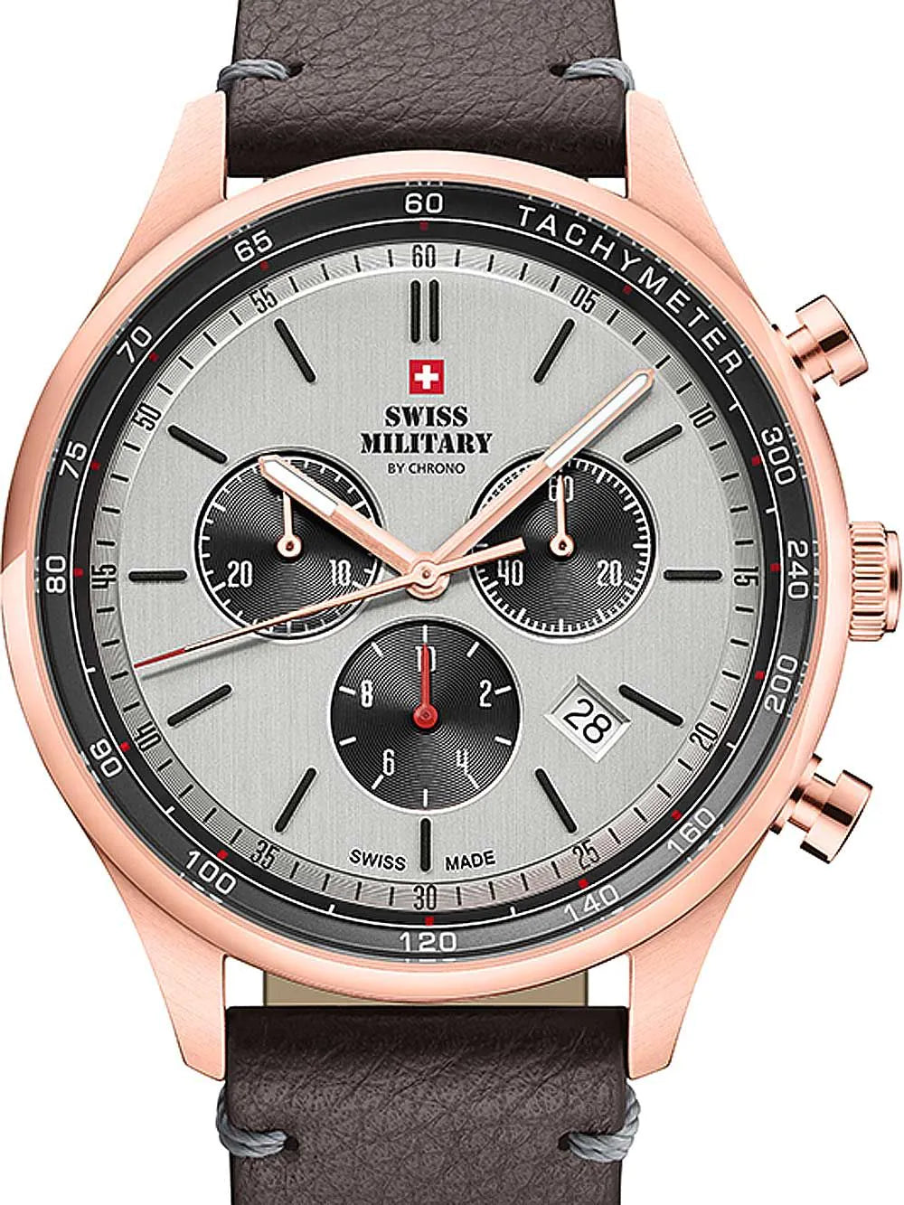 Swiss Military SM34081.09 Chronograph Mens Watch 42mm 10ATM