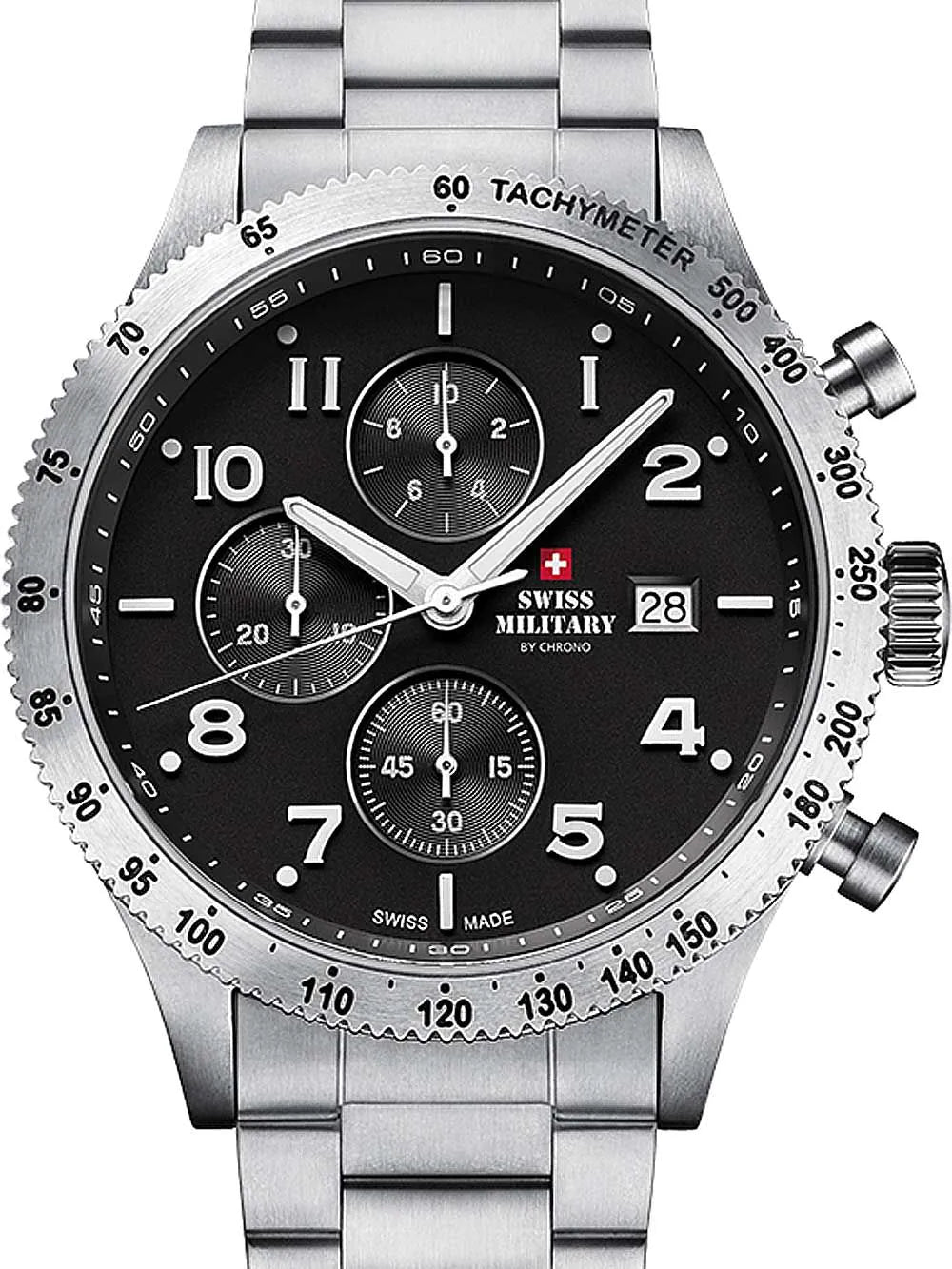 Swiss Military SM34084.01 Chronograph Mens Watch 42 mm 10ATM