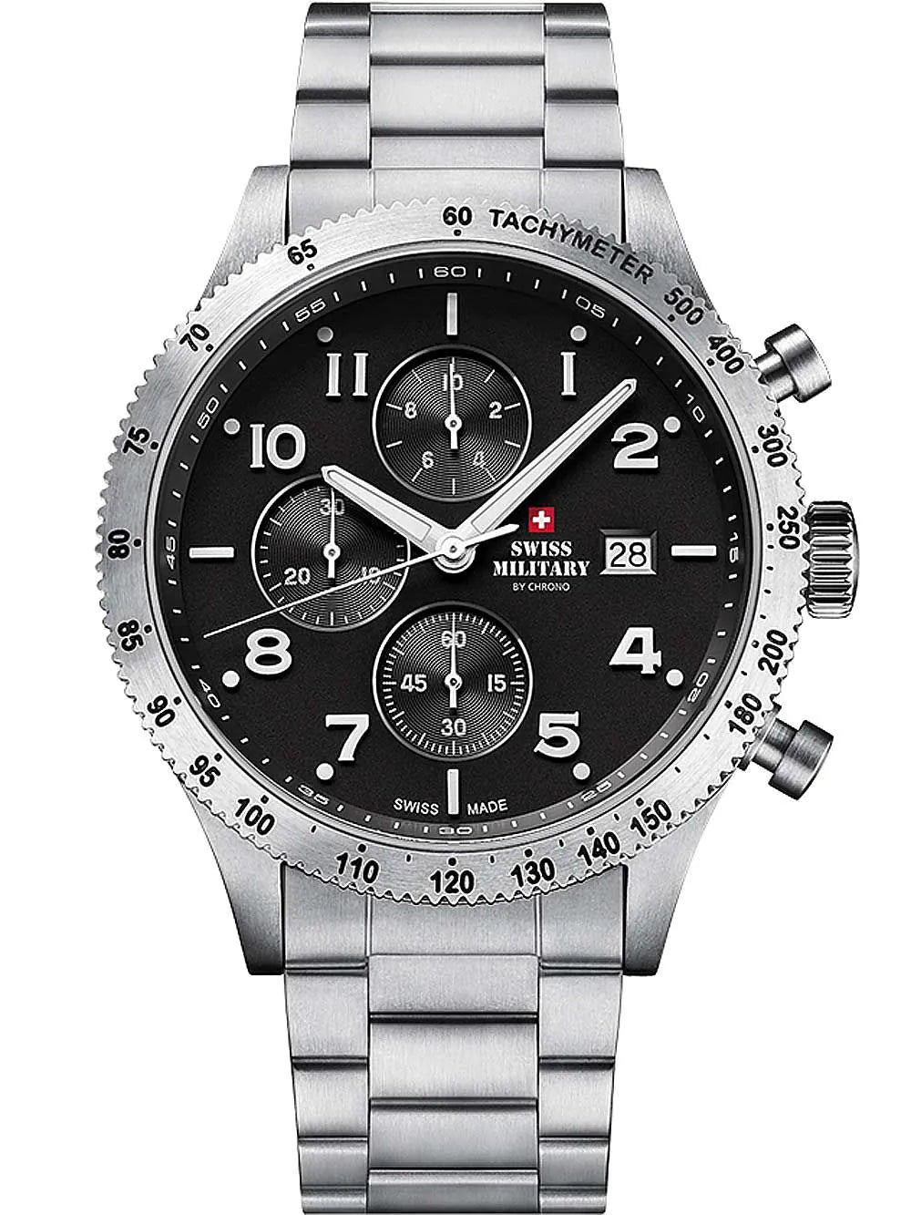 Swiss Military SM34084.01 Chronograph Mens Watch 42 mm 10ATM