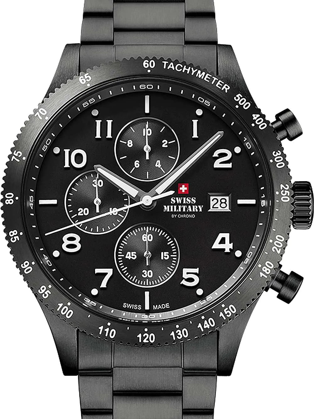 Swiss Military SM34084.03 Chronograph Mens Watch 42 mm 10ATM