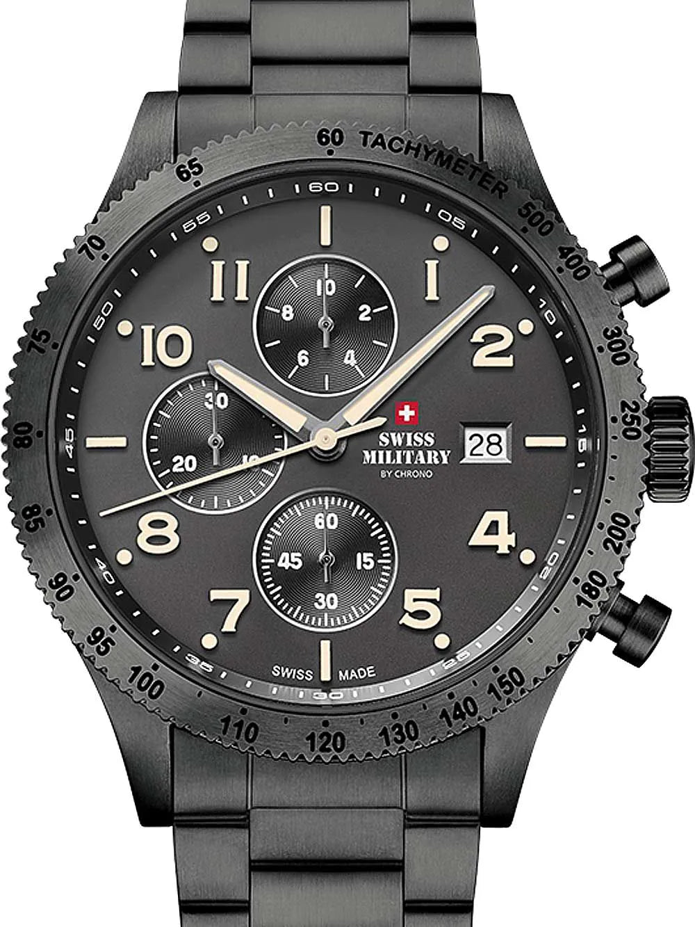 Swiss Military SM34084.04 Chronograph Mens Watch 42 mm 10ATM