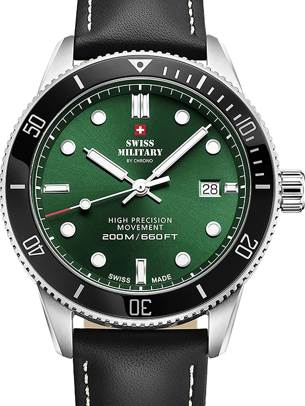 Swiss Military SM34088.06 Diver Quartz Mens Watch 42mm 20ATM