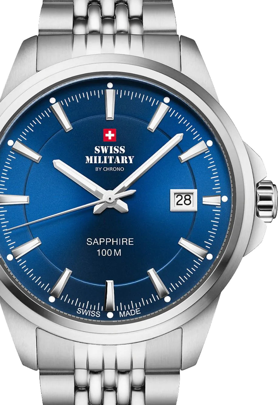 Swiss Military SM34104.03 Mens Watch Classic sapphire crystal 40mm 10ATM