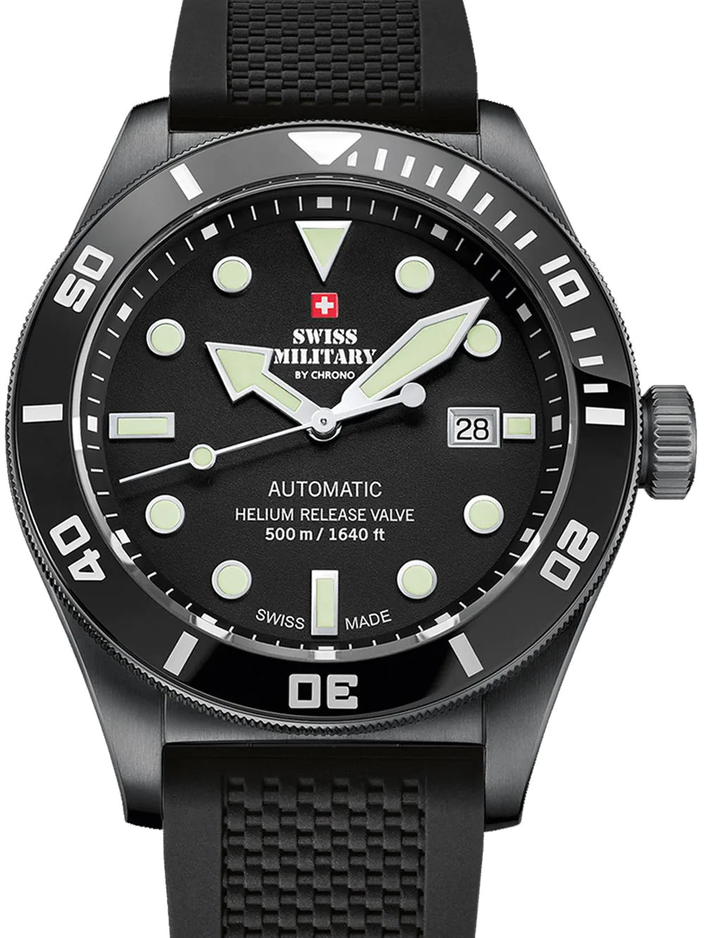 Swiss Military SMA34075.05 Diver Automatic Mens Watch 44 mm 50ATM