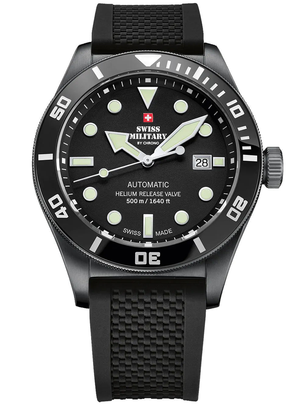 Swiss Military SMA34075.05 Diver Automatic Mens Watch 44 mm 50ATM