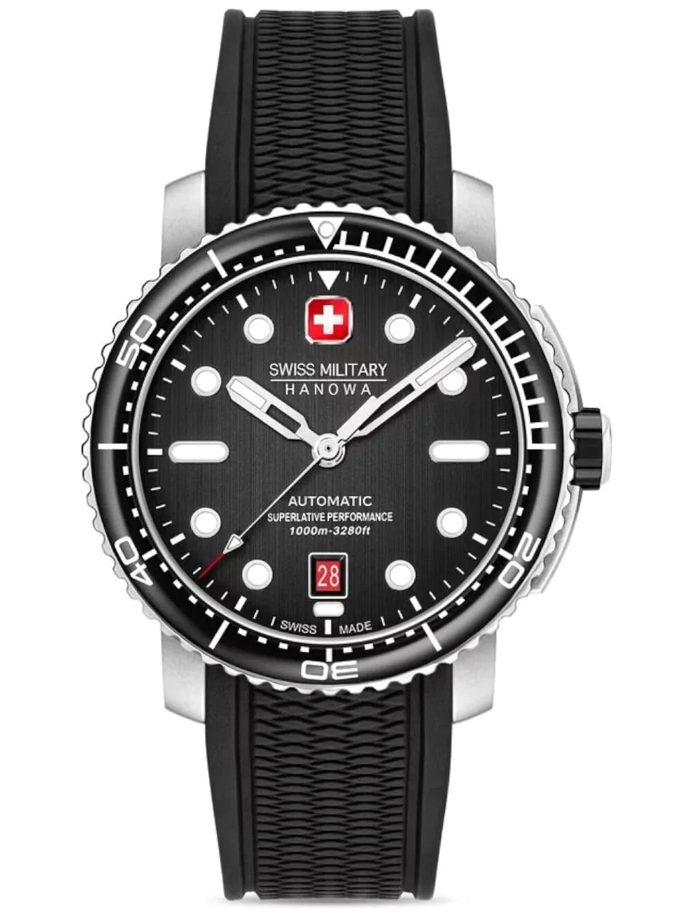 Swiss Military Hanowa SMWGL0002001-SET Mens Watch Maitre Plongeur Automatic 44mm 100ATM