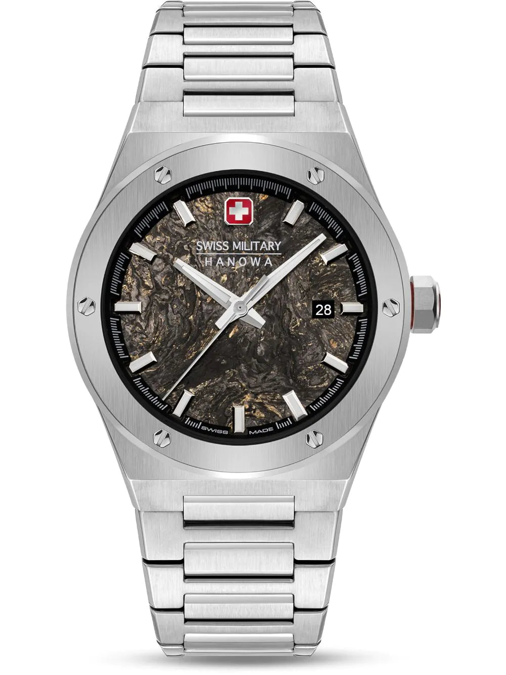 Swiss Military Hanowa SMWGH0003601 Mens Watch Sidewinder Forged Carbon 43mm 10ATM